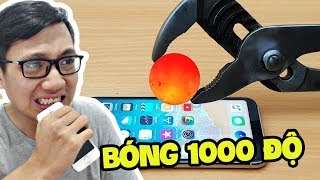 QUẢ BÓNG 1000 ĐỘ ĐẬP CHÁY ĐIỆN THOẠI IPHONE X!!! (Sơn Đù Vlog Reaction)