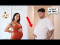 FIANCE TRIES TO BE PREGNANT FOR THE DAY! *HILARIOUS*