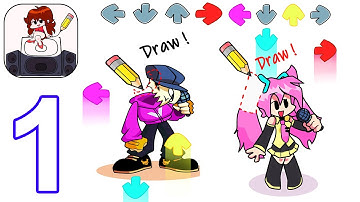 FNF Draw Puzzle - Gameplay Part 1 All Levels 1-67 (Android, iOS)