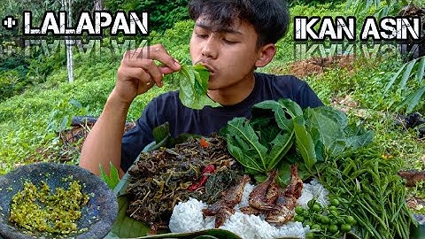 MASAK DAN MUKBANG TUMIS DAUN SINGKONG PLUS LALAPAN MENTAH