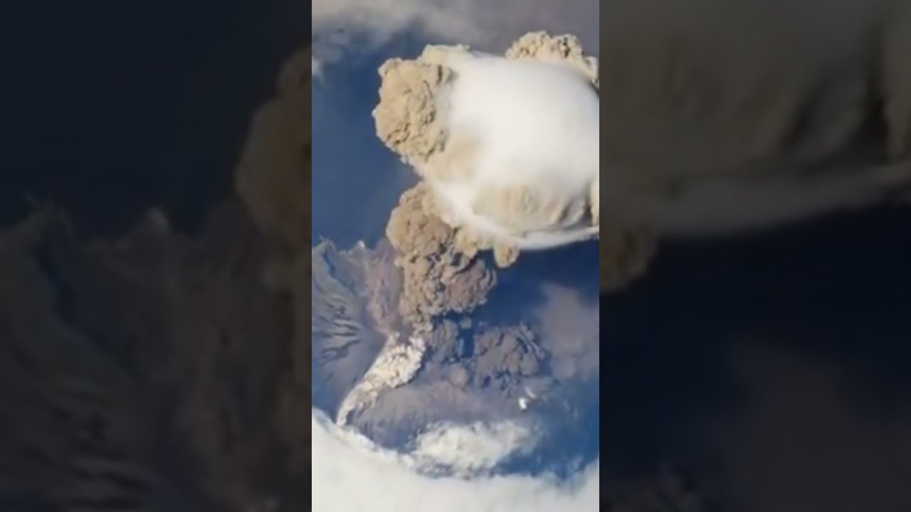 NASA Sarychev Volcano Eruption From The International Space Station Nasa Moon
