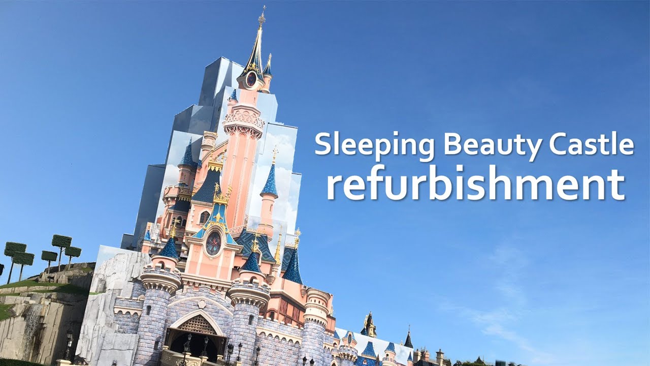 Sleeping Beauty Castle Refurbishment Disneyland Paris 21 Youtube