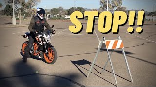 How To Stop Your Motorcycle Quickly