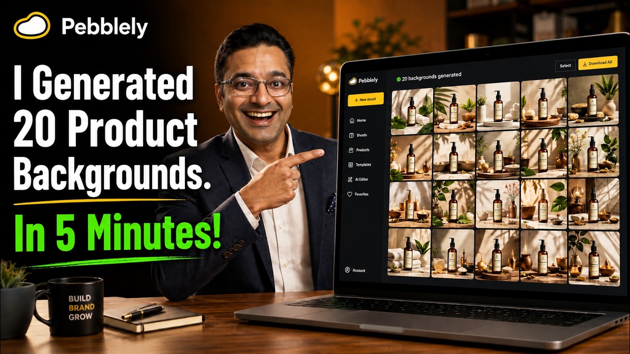 Pebblely Tutorial: Bulk AI Product Photos + Text Labels