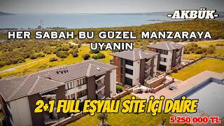 Didim Akbükte Full Deniz Manzaralı 21 Satılık Daire Eşyalı & Havuzlu Site İçinde