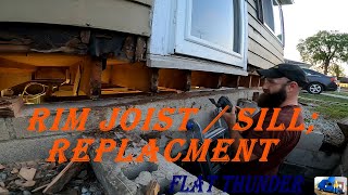 RIM JOIST / SILL; REPLACEMENT (CONCRETE STEPS/PORCH ENT./ EP#2)