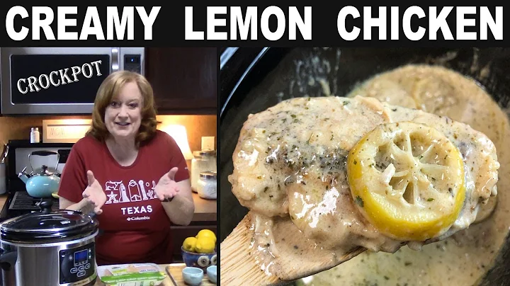 CROCKPOT CREAMY LEMON CHICKEN RECIPE | A Delicious...