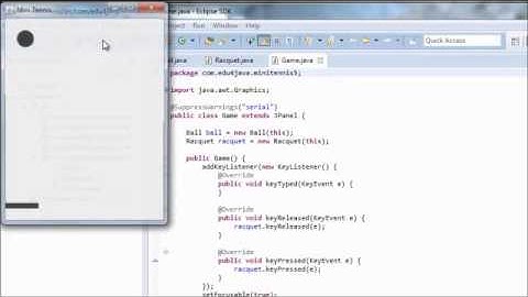 Adding the sprite "racquet". Java Game Programming for Beginners 5