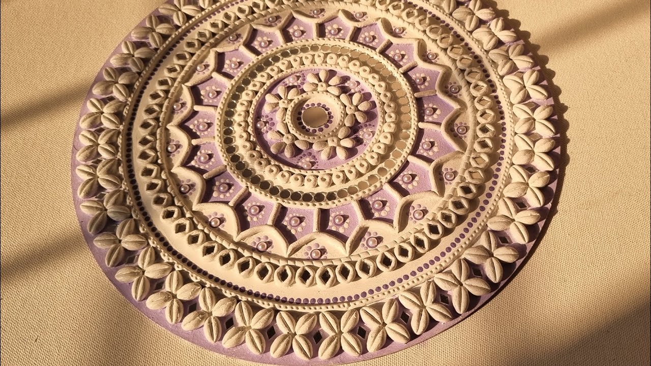 14 Hours of Handmade Lippan Art Part 2 | Coloring Process & Final Reveal ✨” #lippanart #mirrorwork 