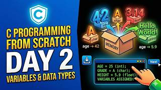  C Programming from Scratch | Day 2 | Variable & data type 