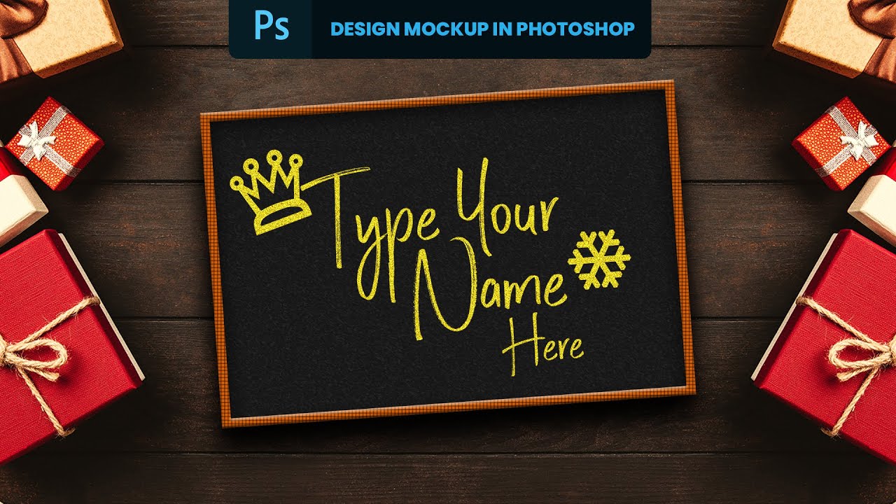 Download How to Design Christmas Mockup in Photoshop cc 2019 ...