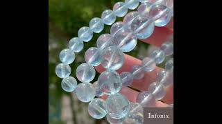 特別価格/3A]アクアマリンブレスレット（約7.5mm玉） - 埼玉県吉川市の