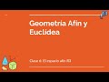 Geometría Afín y Euclídea - Clase 6: El espacio afín R3