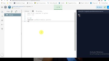 #Python #Program_3 #Remainder #Modulus #operator