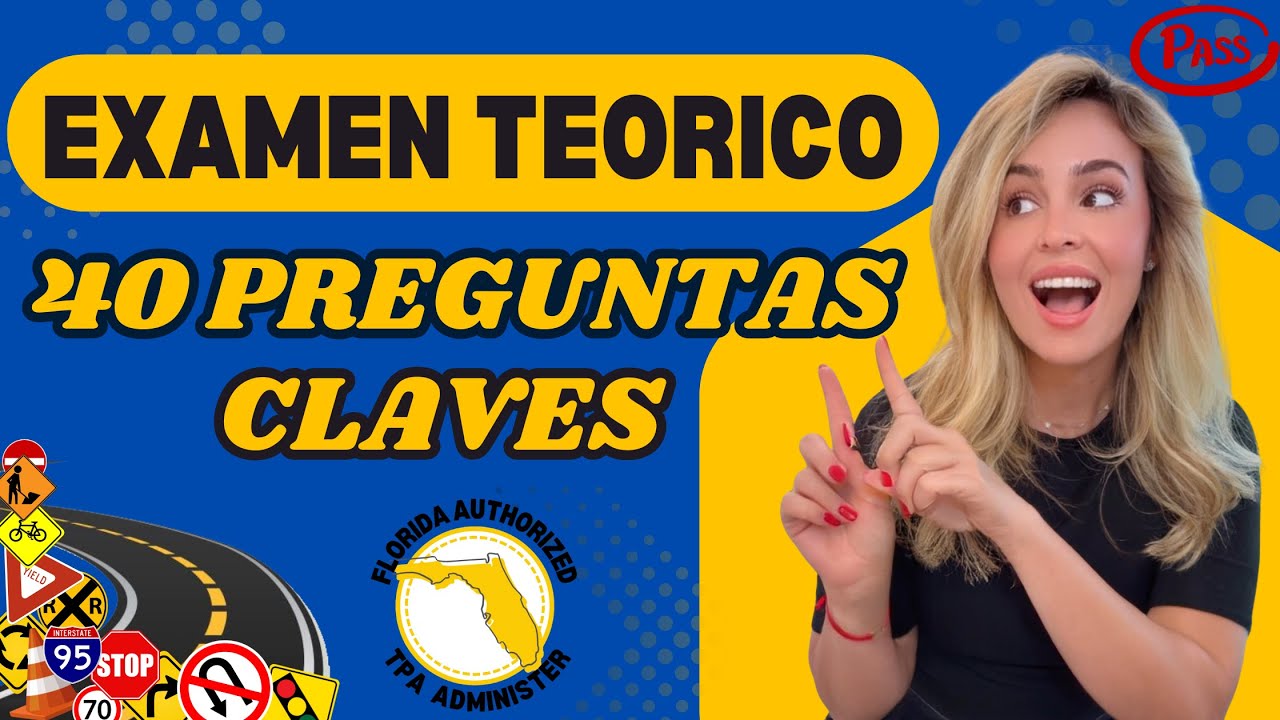 40 Preguntas CLAVES Para Aprobar Tu Examen Teorico de Conducir