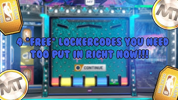4 *FREE* LOCKERCODES YOU NEED TOO PUT IN RIGHT NOW!!! NBA2K20 MYTEAM