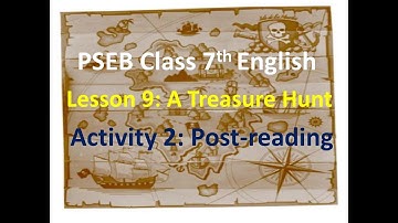 7th English Lesson 9 A Treasure Hunt Activity 2