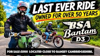 Simons Last Ride On His BSA Bantam D3  - Owned for over 50 years.