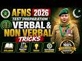 AFNS 2026 Verbal & Non Verbal Intelligence Tricks | Guaranteed Preparation + Practice MCQs