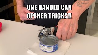 Paul uses a manual right-handed can opener to open cans with his left
hand. in this video, he shows you how does it and makes tuna fish
without any ass...