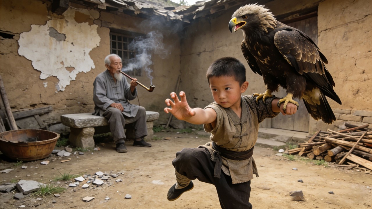 功夫電影！5歲男孩骨骼奇特，拜師練成最強鷹爪功絕技！ 💥 #中国电视剧 #KungFu #Martial #功夫