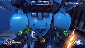 Overwatch CTF: Raptor goes 11 and 2 on Tracer w/ Score Board for damage delt