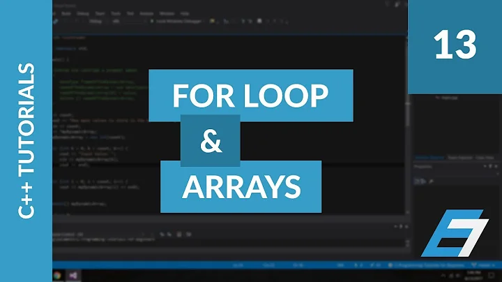 C++ Programming Tutorials - 13 - For Loop and Arrays - Eric Liang