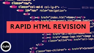 Rapid HTML Revision | Important HTML tags | Web Development Revision | Beginners