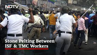 Kolkata Cops Lathi-Charge Indian Secular Front Protesters; Several Injured