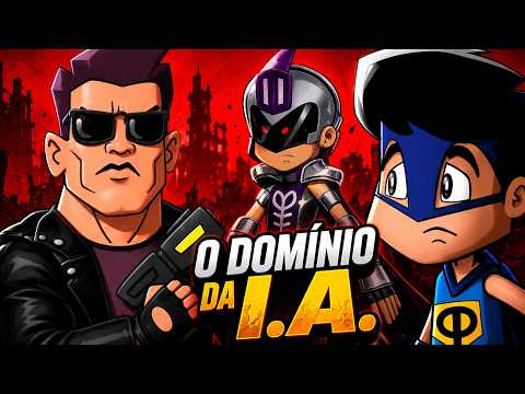 AI GLITCHED! Captain Nail vs. The Terminator with No Future | Superhero Cartoon in Portuguese
