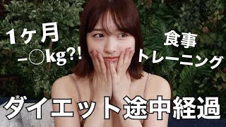 1ヶ月前に宣言したダイエットに関して。途中経過をお伝えします。