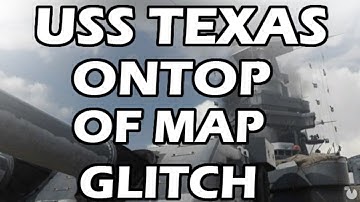 COD WW2 GLITCH TOP OF MAP/SPAWN TRAP GLITCH ON THE MAP USS TEXAS! COD WW2 GLITCH