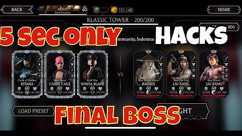 Klassic Tower 200/200 Final Boss Using Hacks #finalboss #mortalkombat #mortalkombathacks #mkxhacks