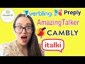 Which online language-teaching platform is right for you? | italki Preply Verbling AT Cambly