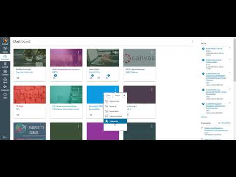 Managing the Canvas Dashboard