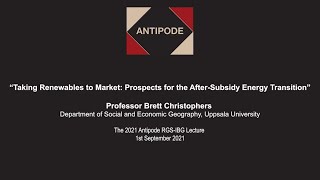 Brett Christophers' 2021 Antipode RGS IBG Lecture