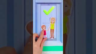 🌟 Be a SMART elevator rider! Follow the rules & stay SAFE! 🛗💡 #Shorts #Kids