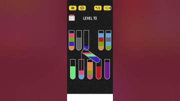 Water sort puzzle level 73#walkthrough #puzzlegame #gameplay
