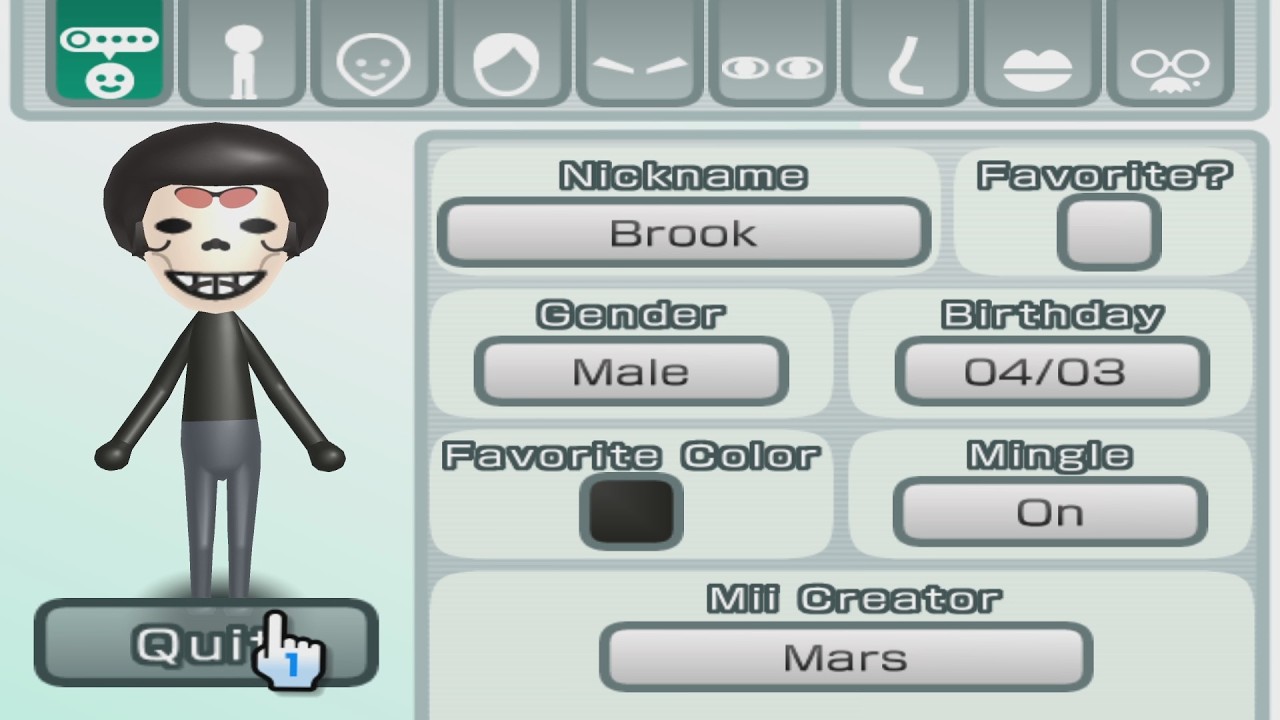 ワンピース mii Brook - One Piece - Mii 3723 - YouTube