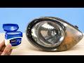 Make Old Headlights Crystal Clear with Vaseline! Simple Trick, Surprising Result 😱