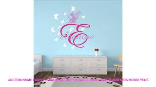 Custom Name Fairy Flower Butterfly Wall Decal Girl Room Kids Room Pers screenshot 5
