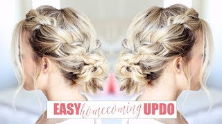 Easy Homecoming Updo | Twist Me Pretty