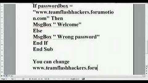 How to make a password protecter in vb6