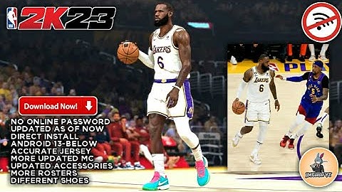 2K23 Updated Roster Offline | No F1VM | HD Graphics | Gameplay | Lakers vs Nuggets 2K23