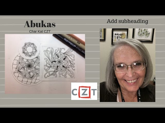 Zentangle Art Lesson Abukas Tangle Pattern 366