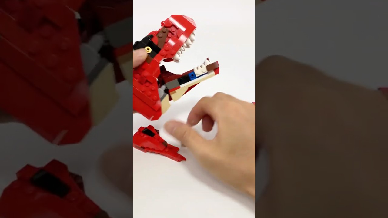 Built a LEGO T-Rex and brought it to life with AI #lego #trex