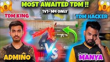 😱 Manya Vs Admino - 1v1 M416 Only 💀 GodL - IGL vs ASSUALTER || TDM 