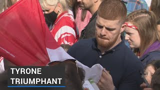 Crowds throng Healy Park to welcome victorious Tyrone team home