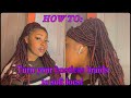 HOW TO: Turn your knotless braids to SOFT LOCS! (Very Easy)