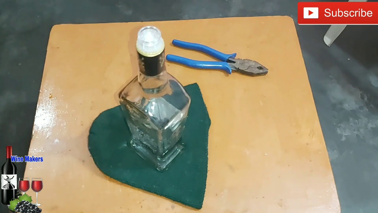 Remove Nozzle Of Whiskey Empty Bottle \U0026 Reuse For Home Made Wines. Desi Shrab \U0026 Food Recipes